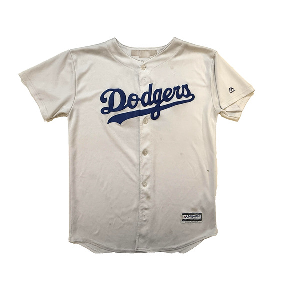 Los Angeles Dodgers Jersey Men Medium White MLB Baseball Jackie Robinson 42- Y2K - Picture 1 of 9